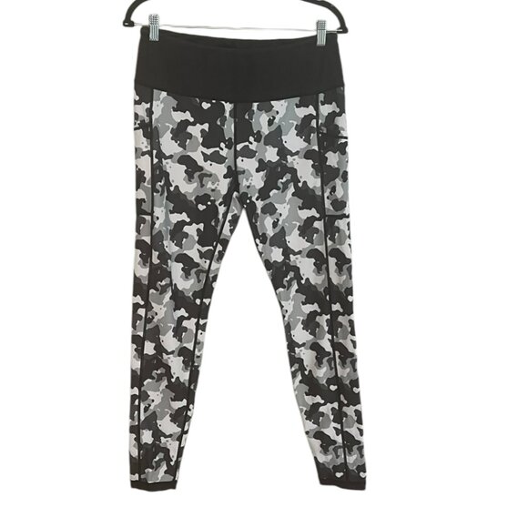 Camo Print Women's Full Length Leggings - Picture 3 of 5